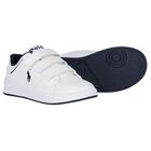 Boys White Logo Trainers, 1, hi-res
