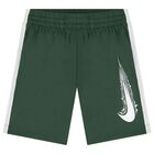 Boys Green Logo Shorts, 2, hi-res