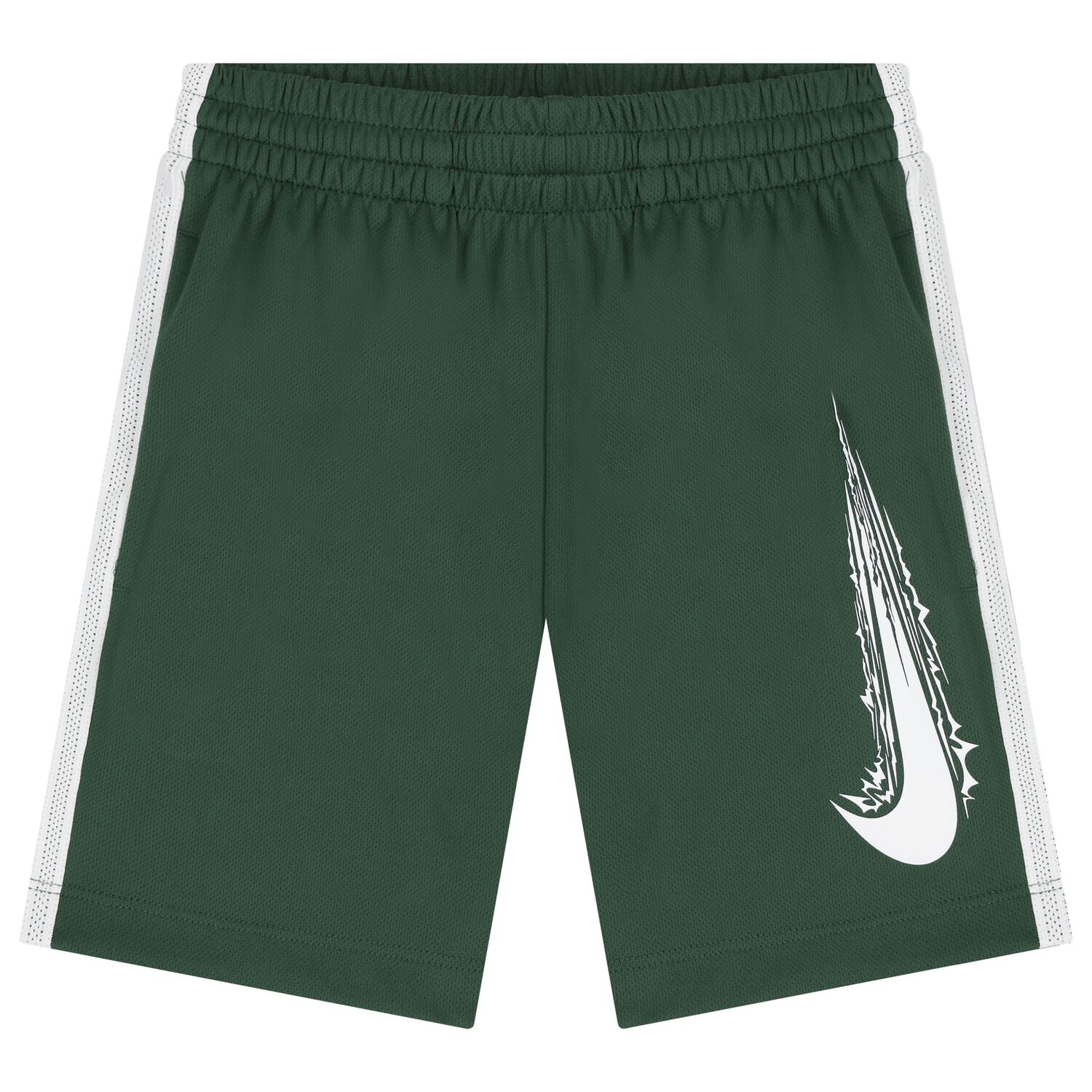 Boys Green Logo Shorts, 2, hi-res