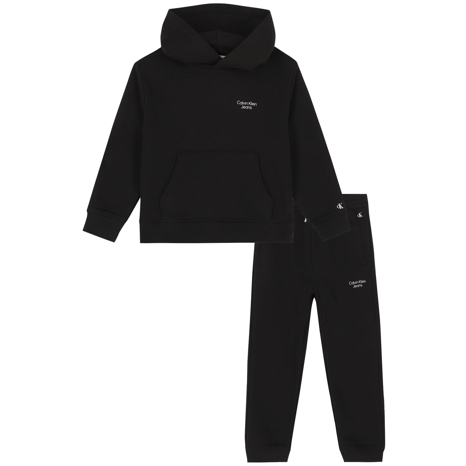 Boys Black Logo Tracksuit, 1, hi-res
