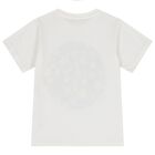 Girls White Logo T-Shirt, 1, hi-res