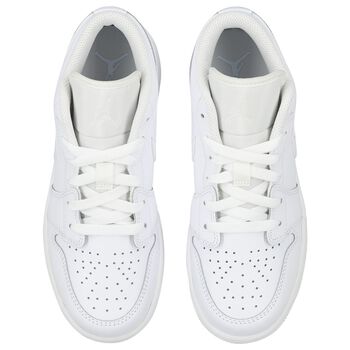White Air Jordan 1 Low Trainers