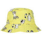 Younger Boys Yellow & Beige Reversible Bucket Hat, 1, hi-res