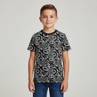 Boys Black & White Logo T-Shirt, 1, hi-res