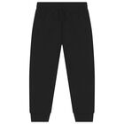 Boys Black Logo Tracksuit, 3, hi-res