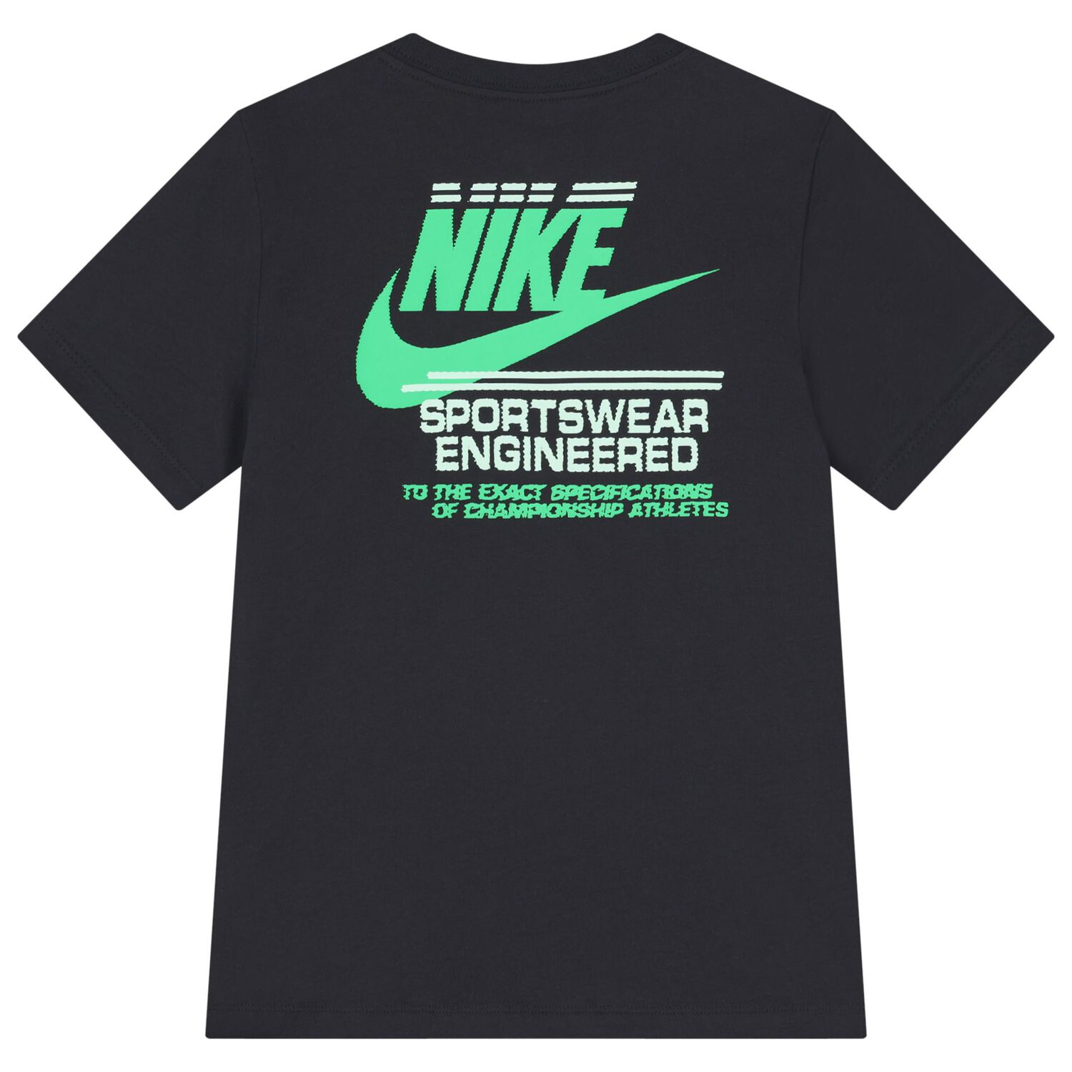 Boys Black Logo T-Shirt, 1, hi-res