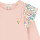 Girls Pink Sequin Long Sleeve Top, 1, hi-res