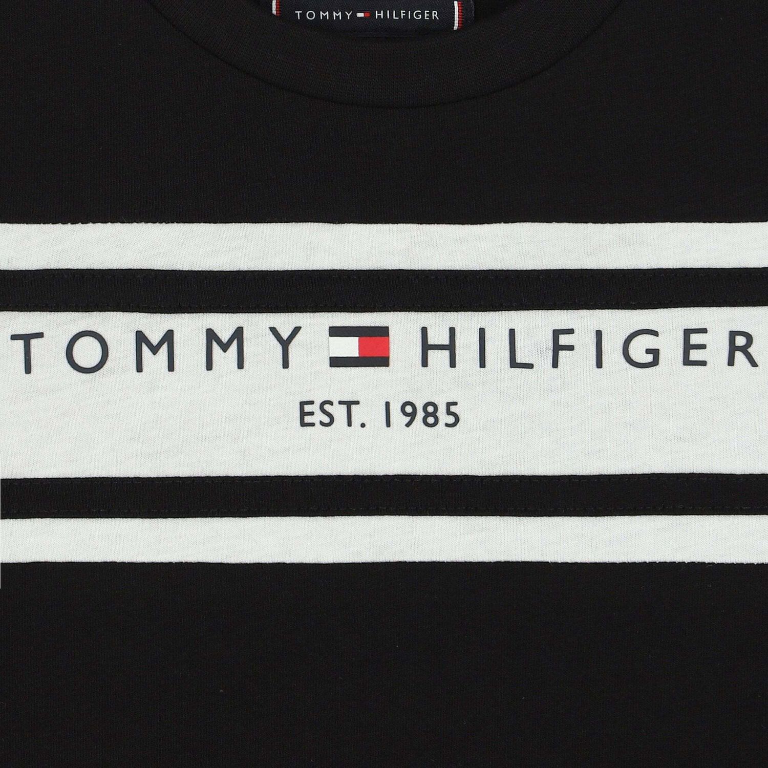 Boys Black & White Logo T-Shirt, 1, hi-res