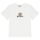 White Teddy Bear Logo Long Sleeve Top, 1, hi-res