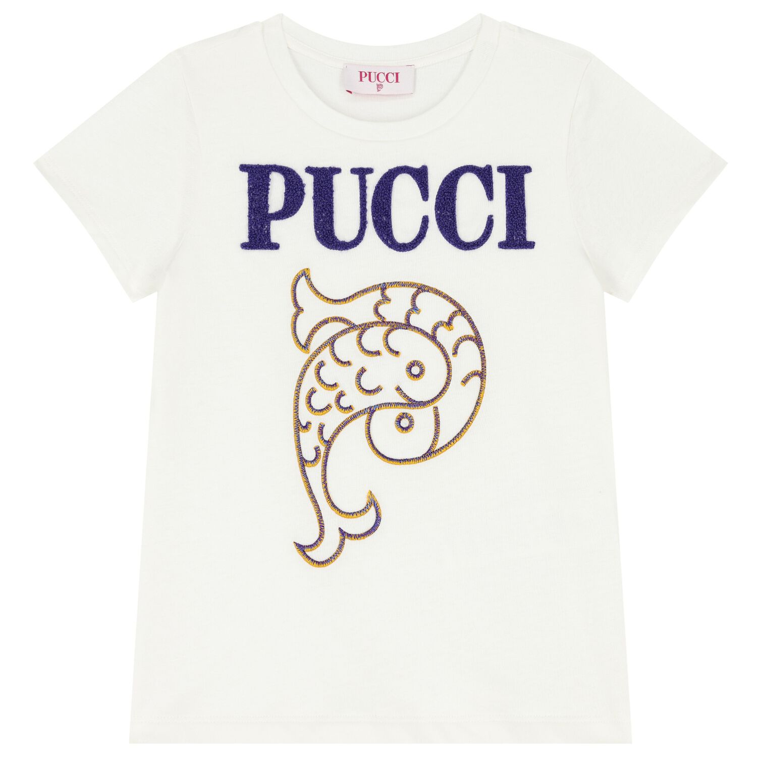 Girls Ivory Logo T-Shirt, 1, hi-res