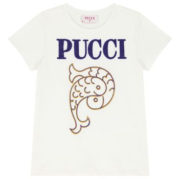 Girls Ivory Logo T-Shirt