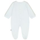 Baby Boys Blue Logo Babygrow Hat & Bib Gift Set, 1, hi-res