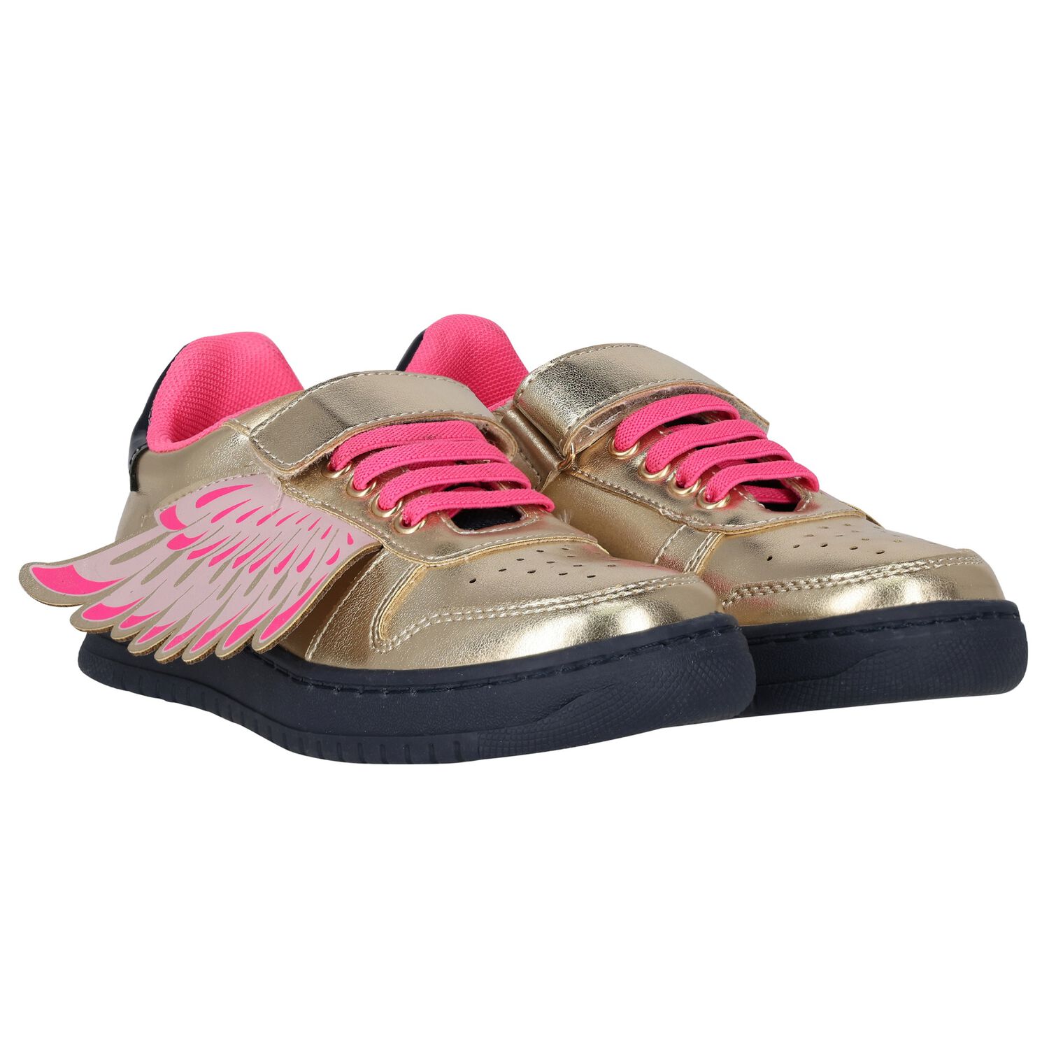Girls Gold Wings Trainers, 1, hi-res