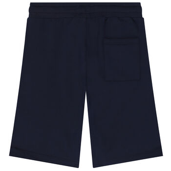 Boys Navy Logo Shorts