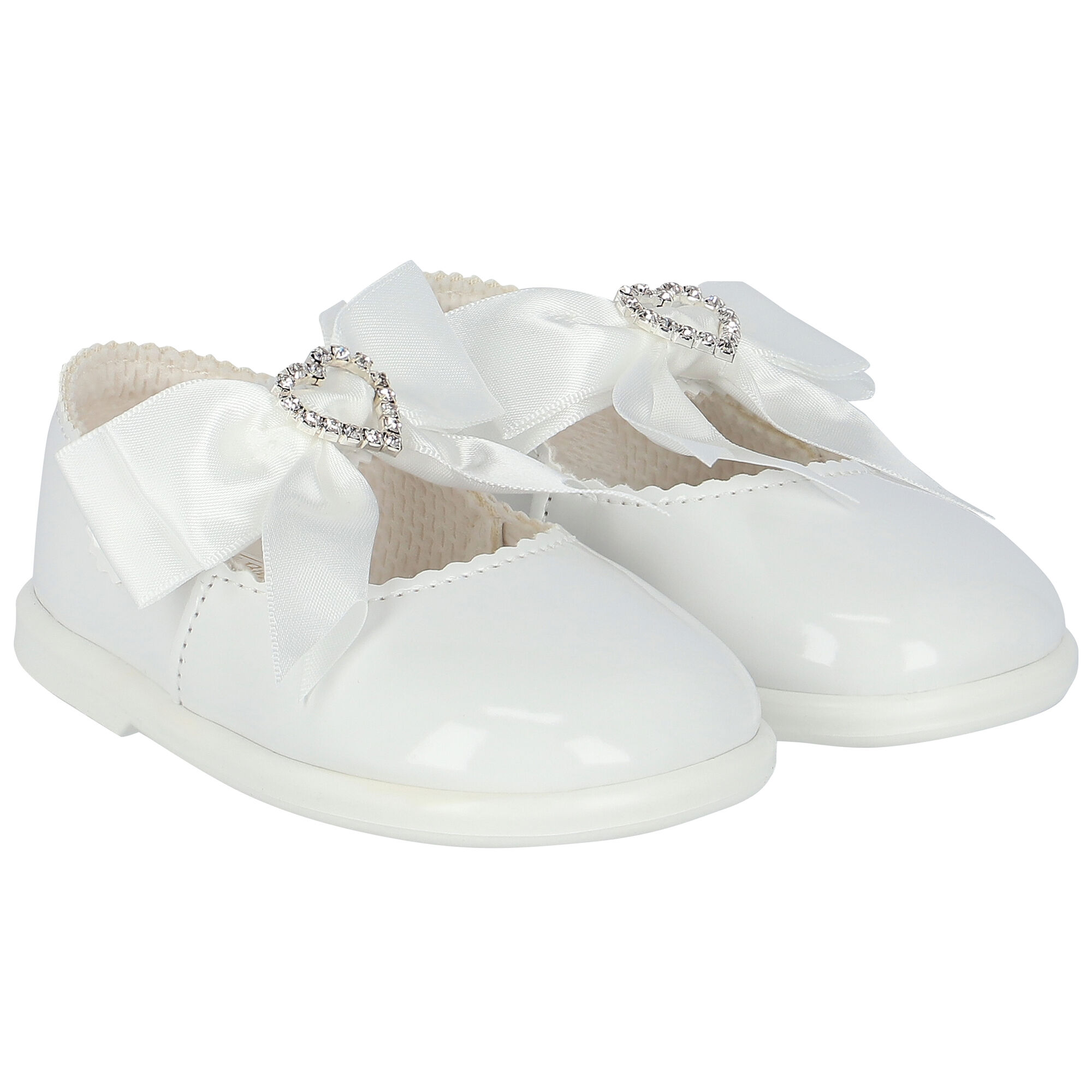 Baby girl discount white leather shoes