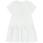 Younger Girls White Logo Bag Dress, 1, hi-res