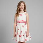 Girls White & Pink Floral Dress, 1, hi-res