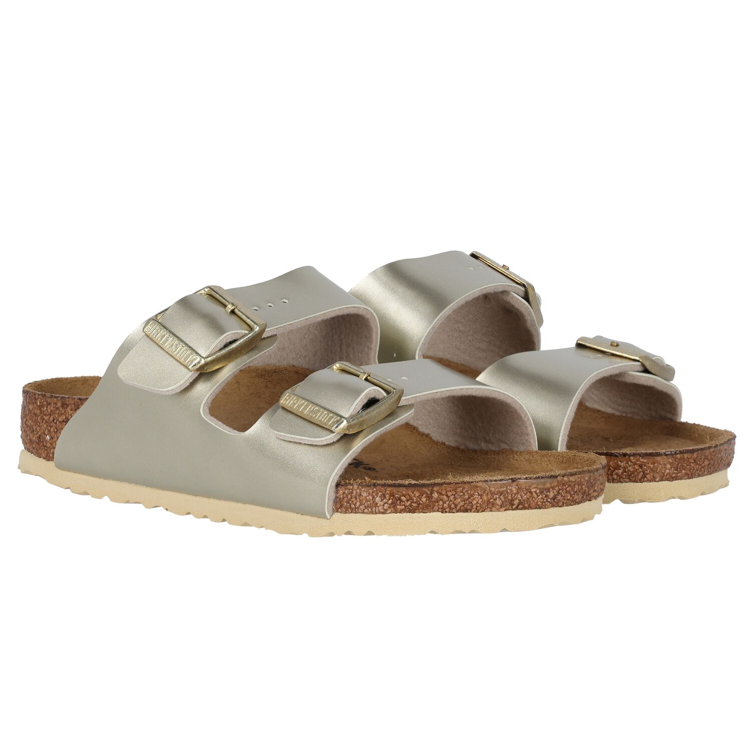 Girls Metallic Gold Sandals, 1, hi-res image number null