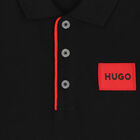 Boys Black Logo Polo Shirt, 3, hi-res
