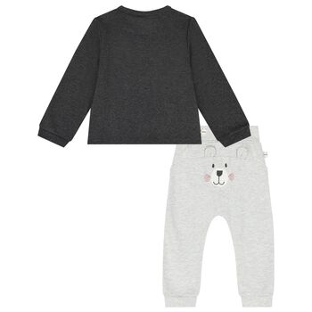 Younger Boys Grey Bear Tracksuit