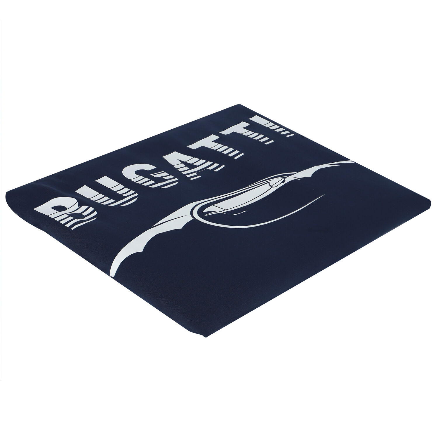 Baby Boys Navy Blue & White Logo Blanket, 1, hi-res