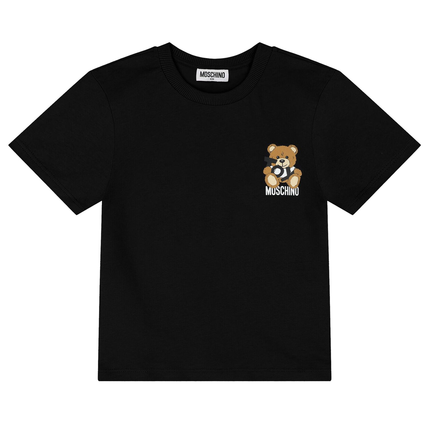 Black Teddy Bear Logo T-Shirt, 3, hi-res