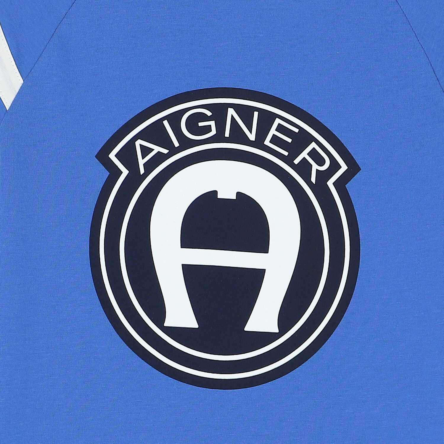 Boys Blue Cotton Logo T-Shirt, 1, hi-res