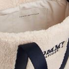 Girls Ivory Sherpa Fleece Tote Bag, 1, hi-res