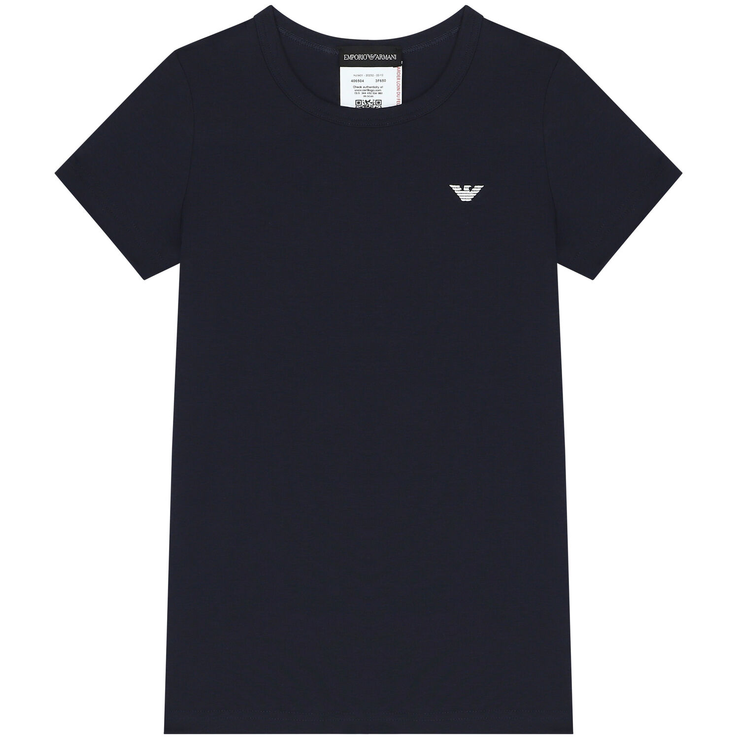 Boys White & Navy Blue Logo T-Shirts ( 2-Pack ), 1, hi-res image number null