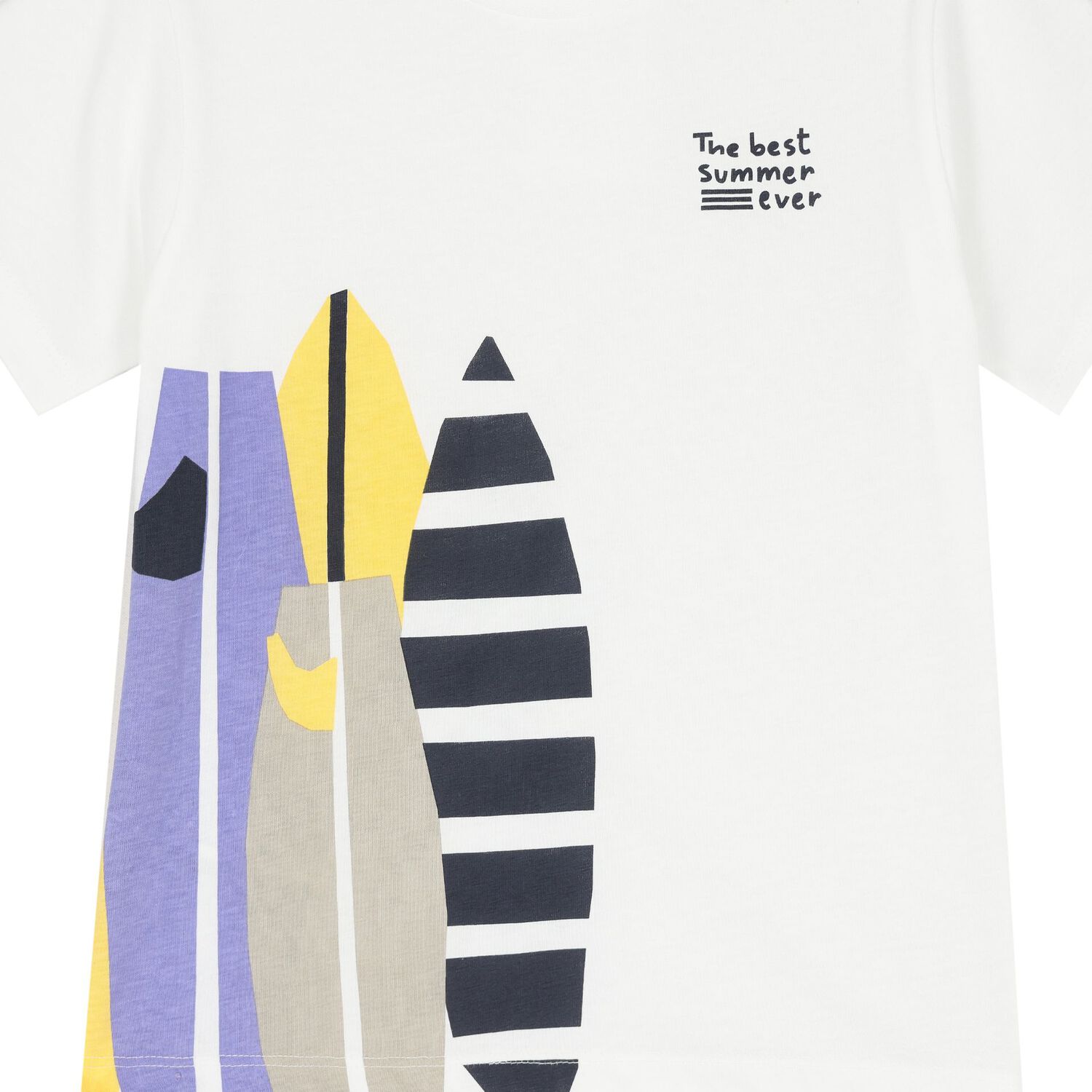 Boys White & Yellow Shorts Set, 4, hi-res image number null