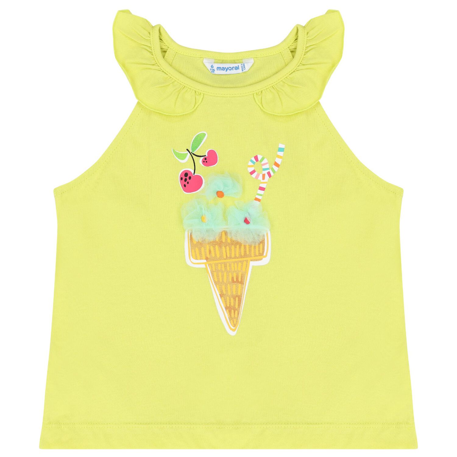 Girls Green & White Shorts Set, 1, hi-res image number null