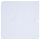 Baby Boys Ivory & Blue Rabbit Blanket, 1, hi-res