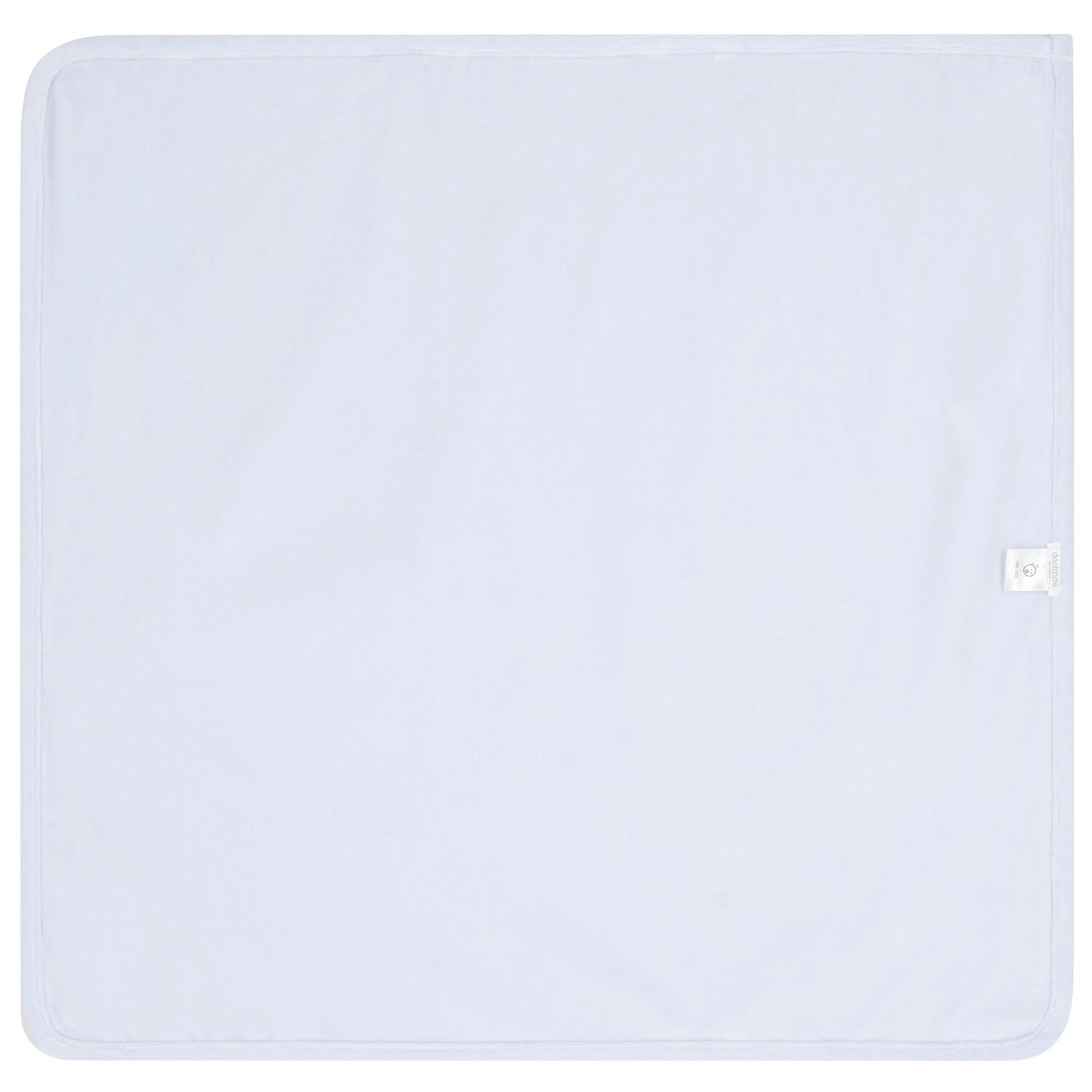 Baby Boys Ivory & Blue Rabbit Blanket, 1, hi-res