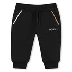 Younger Boys Mini Me Black Logo Tracksuit, 1, hi-res