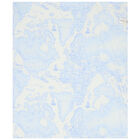 Ivory & Blue Geo Map Baby Blanket, 3, hi-res
