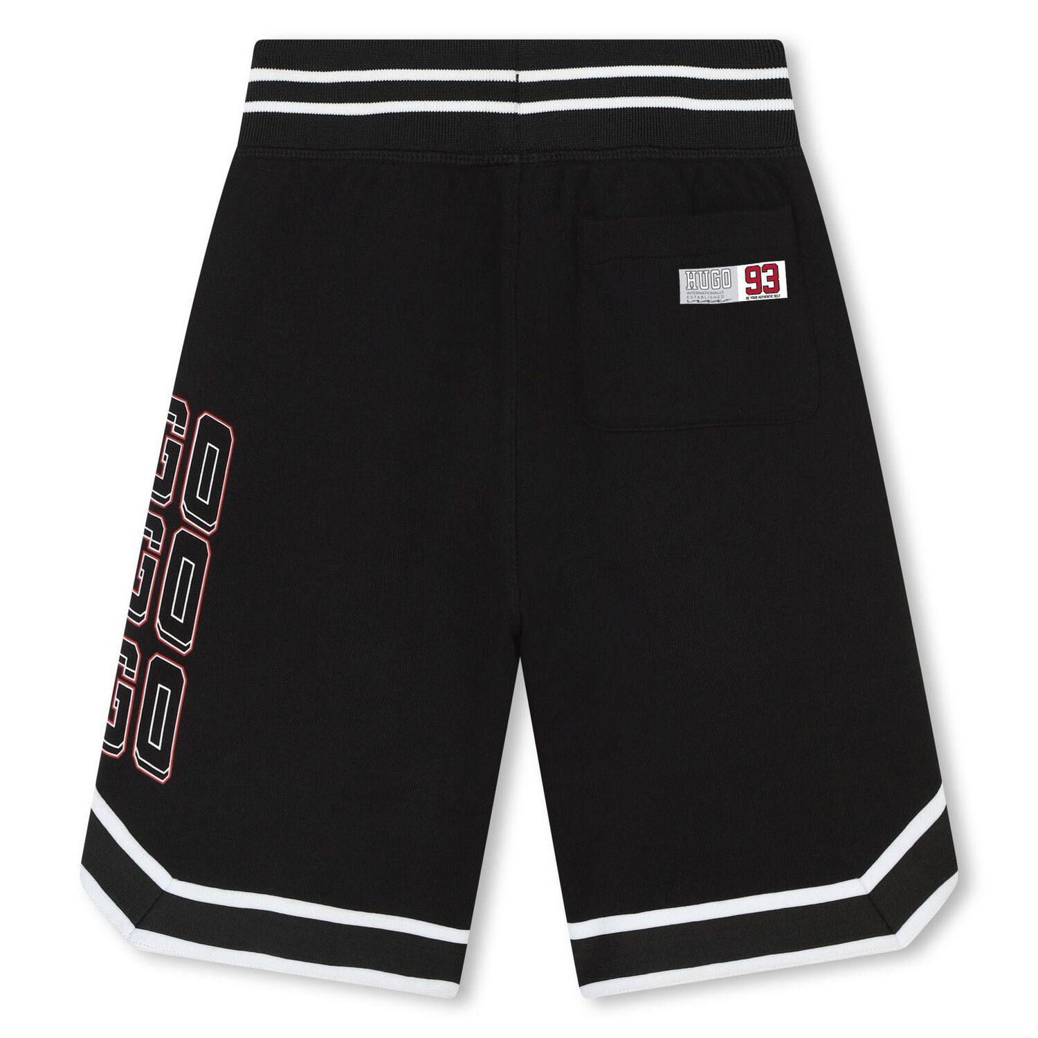 Boys Black & Grey Logo Shorts, 1, hi-res image number null