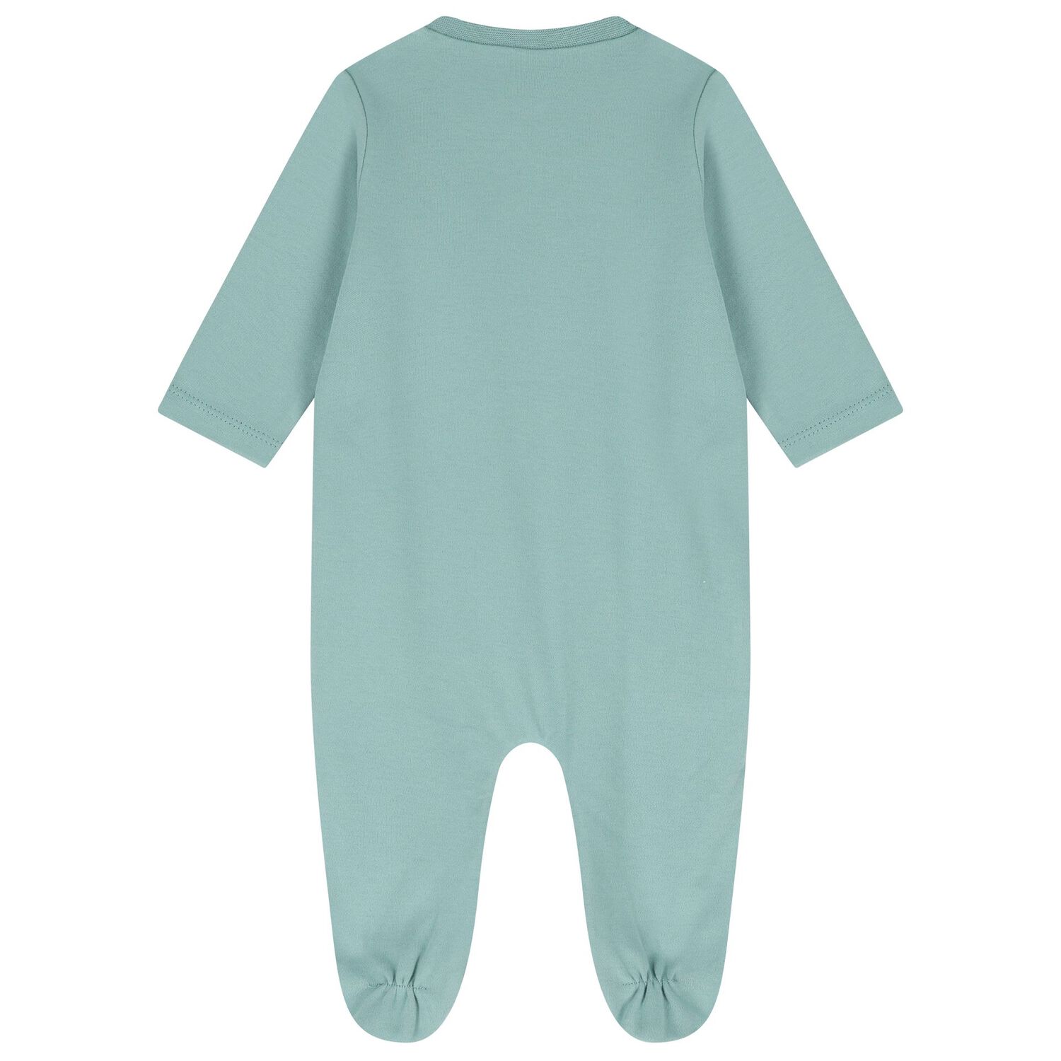 Baby Boys White & Green Teddy Bear Babygrows ( 2-Pack ), 2, hi-res