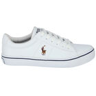 Boys White Logo Trainers, 1, hi-res