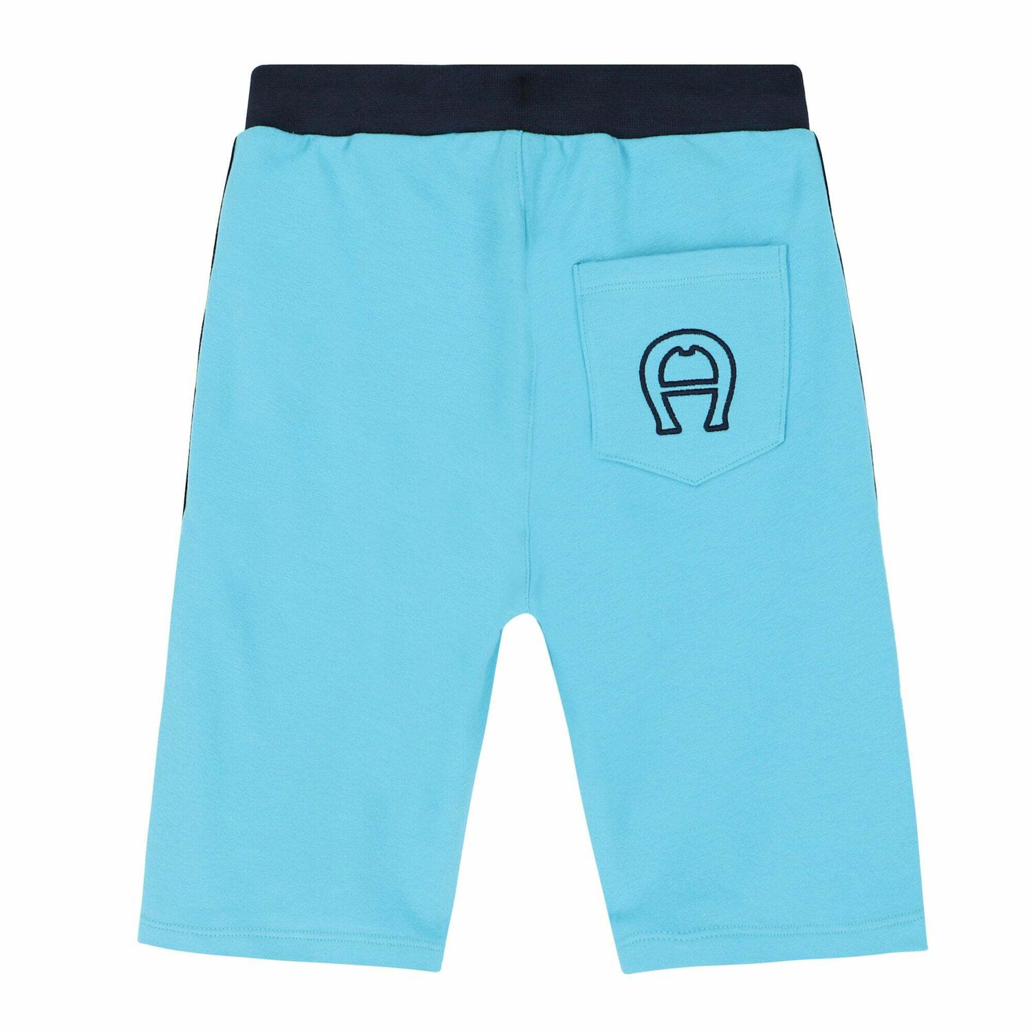 Boys Aqua Blue Jersey Shorts, 1, hi-res image number null