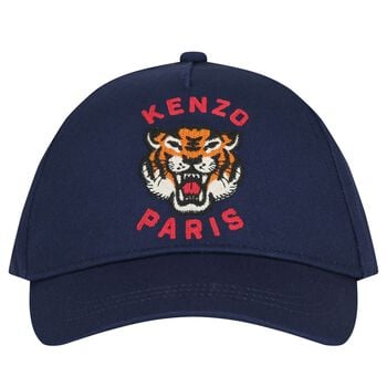 Navy Blue Tiger Logo Cap