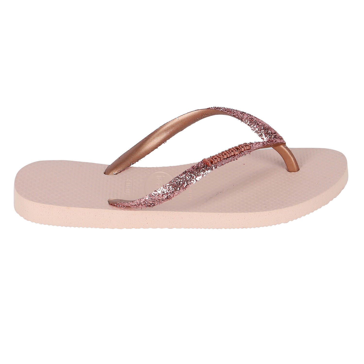 Girls Pink Logo Flip Flops, 1, hi-res