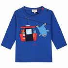 Boys Blue Yeti & Dino Long Sleeve Top, 2, hi-res