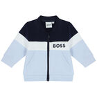 Baby Boys Blue Logo Tracksuit, 1, hi-res