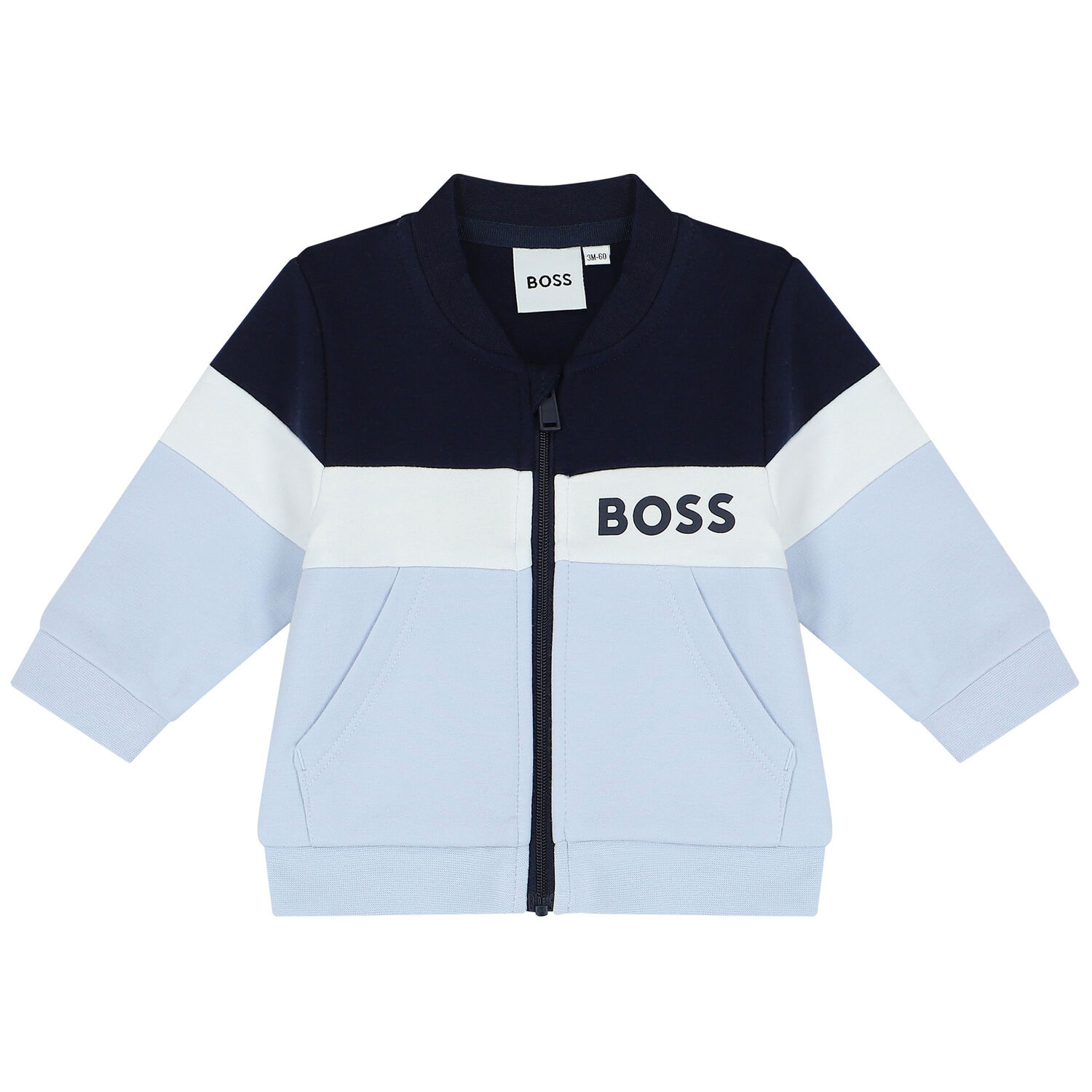 Baby Boys Blue Logo Tracksuit, 1, hi-res
