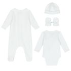 White Logo Baby Gift Set, 1, hi-res