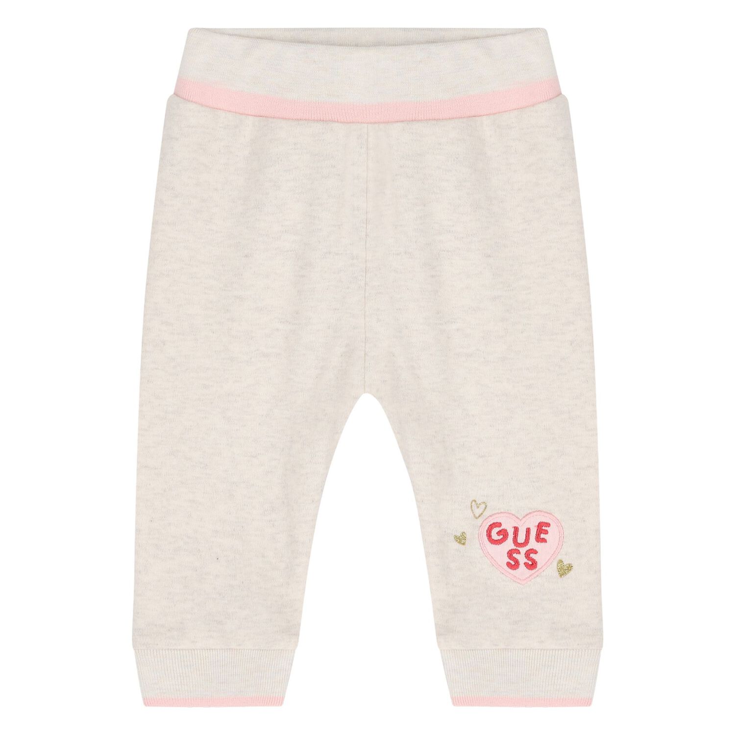 Baby Girls Beige Logo Tracksuit ( 3 Piece ), 1, hi-res