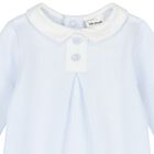 Baby Boys White & Blue Babygrow, 1, hi-res
