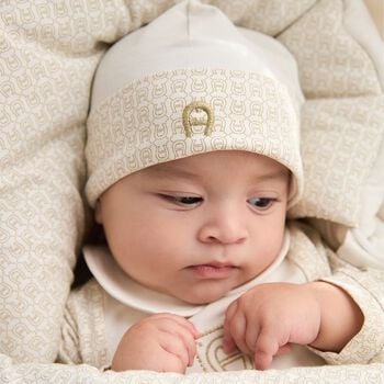 Ivory Logo Baby Hat