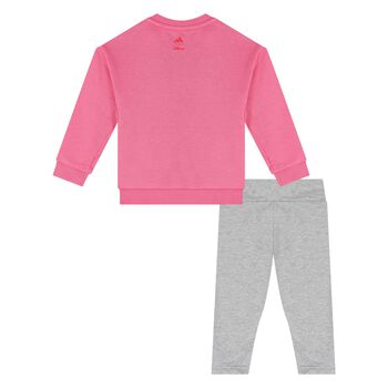 Younger Girls Pink & Grey Disney Leggings Set
