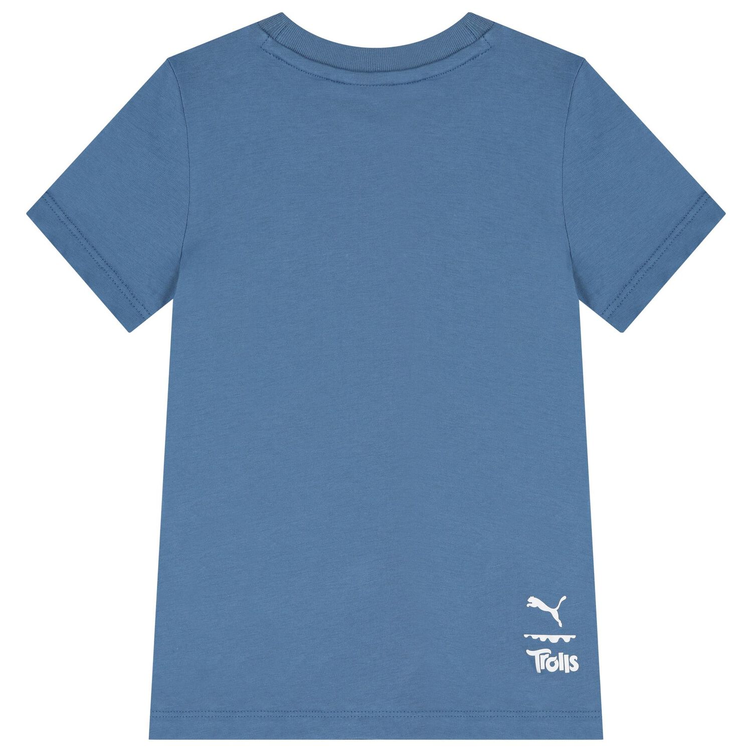 Boys Blue Trolls Logo T-Shirt, 1, hi-res